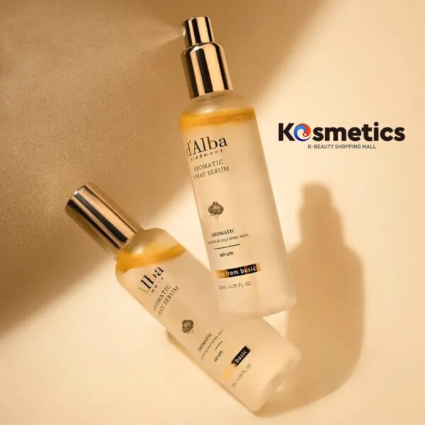 D’Alba Sérum En Spray Vegano De Trufa Blanca Aromática 60ml. Aromatic spray serum. Kosmetics K-beauty shopping mall.