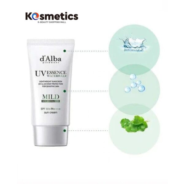 D’Alba Crema Solar Suave Hidratante 50ml SPF 50 + PA