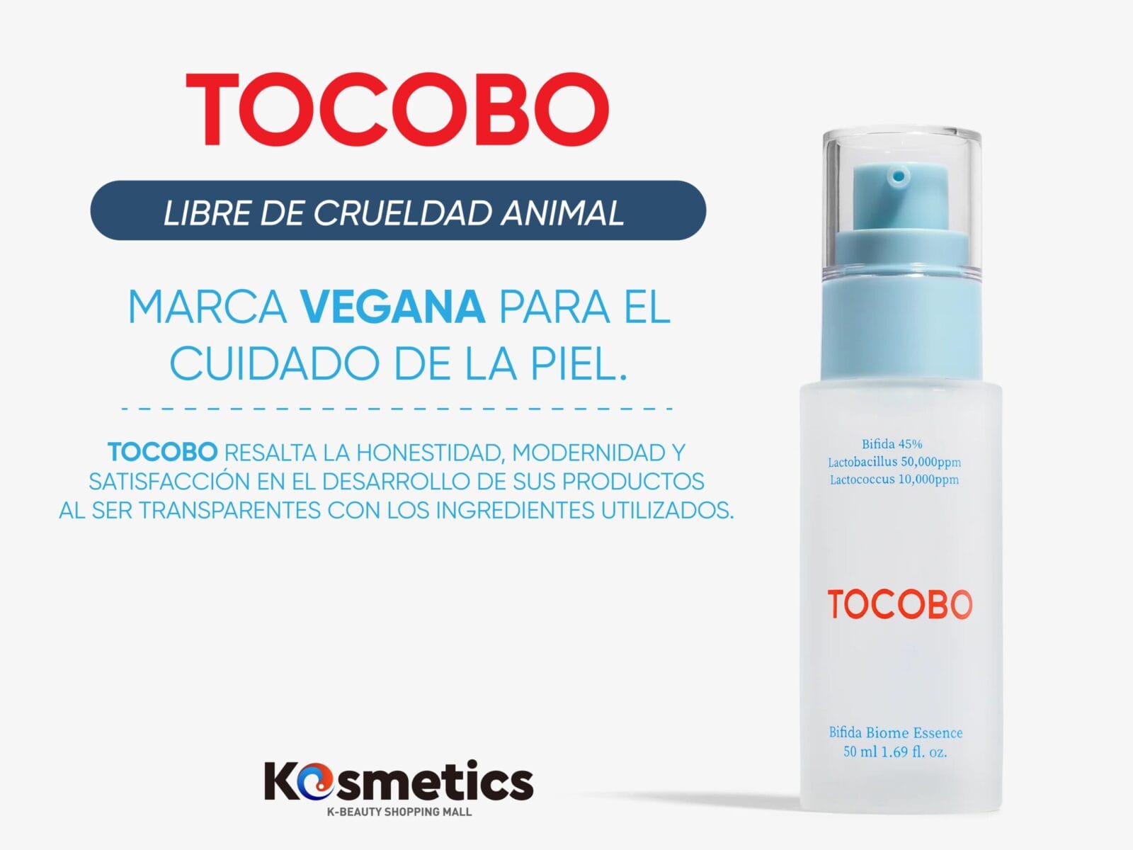 Tocobo. Kosmetics. Marca vegana