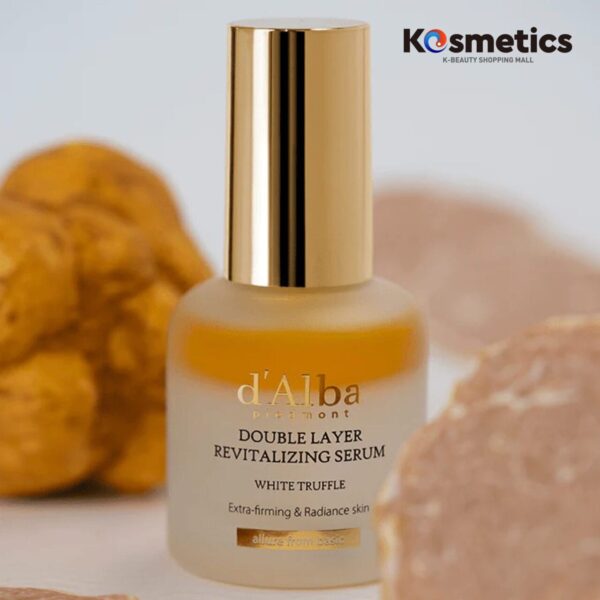 D’Alba Sérum Revitalizante De Doble Capa Con Trufa Blanca 30ml. Kosmetics K-beauty shopping mall. double layer revitalizing serum.