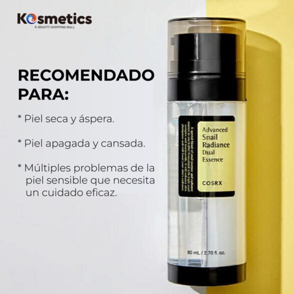 COSRX Esencia Doble de Radiance Avanzada de Caracol 80ml