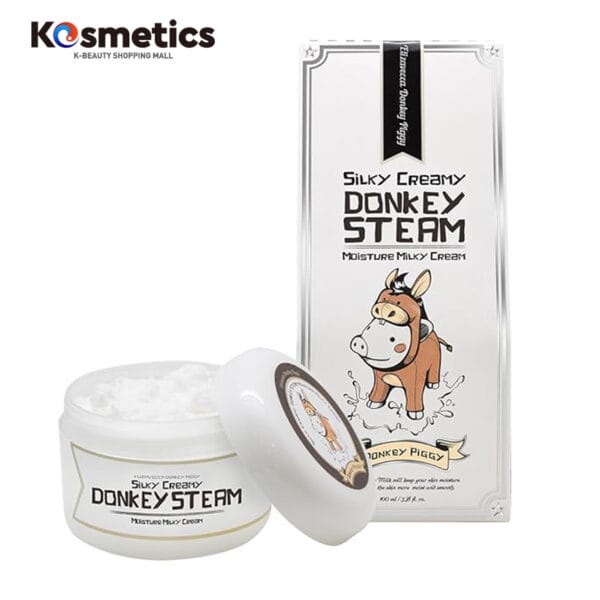 [ELIZAVECCA] Crema hidratante Silky Creamy Donkey Steam Moisture Milky Cream 100 ml