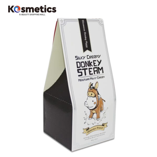 [ELIZAVECCA] Crema hidratante Silky Creamy Donkey Steam Moisture Milky Cream 100 ml - Image 4