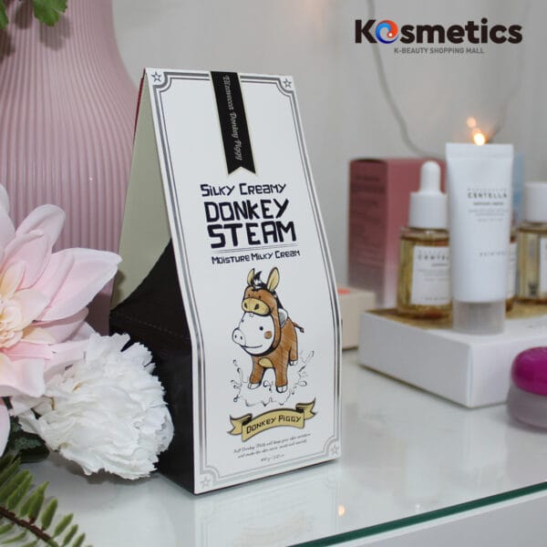 [ELIZAVECCA] Crema hidratante Silky Creamy Donkey Steam Moisture Milky Cream 100 ml - Image 2