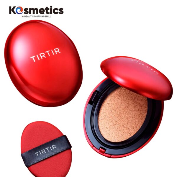 [TIRTIR] Cushion Rojo Encaje Perfecto 24N Latte 18g - Image 5