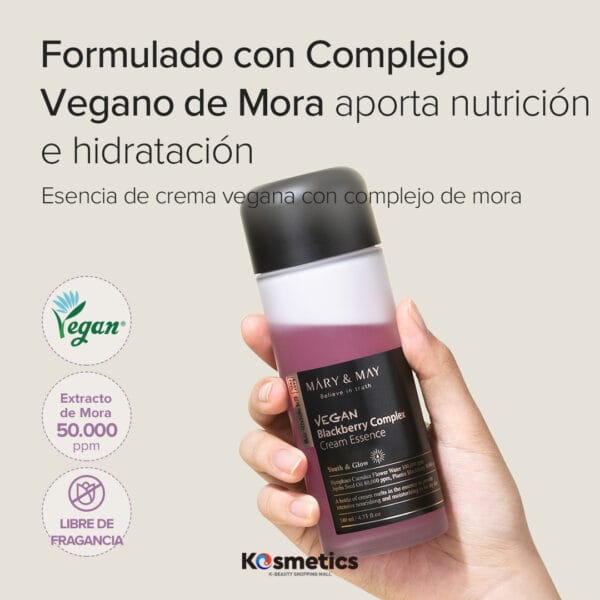 [Mary&May] Crema Vegana Blackberry Complex Cream Essence 140ml - Image 2