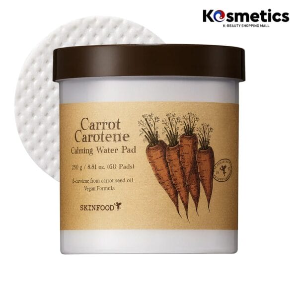 [SKINFOOD] Carrot Carotene Calming Water Pad 60pads