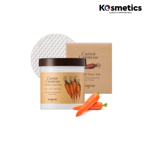 [SKINFOOD] Carrot Carotene Calming Water Pad 60pads - Image 2