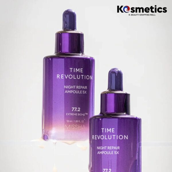 [MISSHA] Time Revolution Night Repair Ampoule 5x 50ml - Image 3
