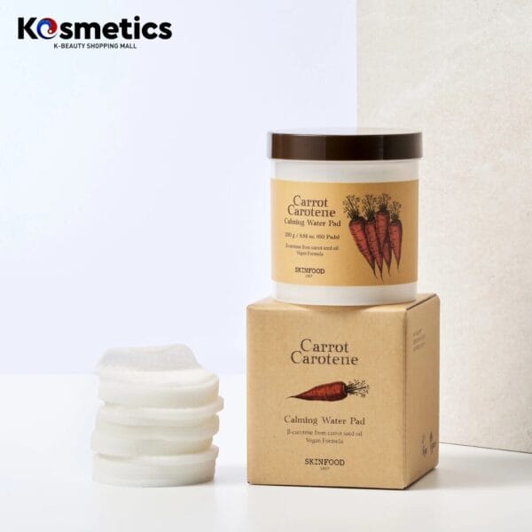 [SKINFOOD] Carrot Carotene Calming Water Pad 60pads - Image 5